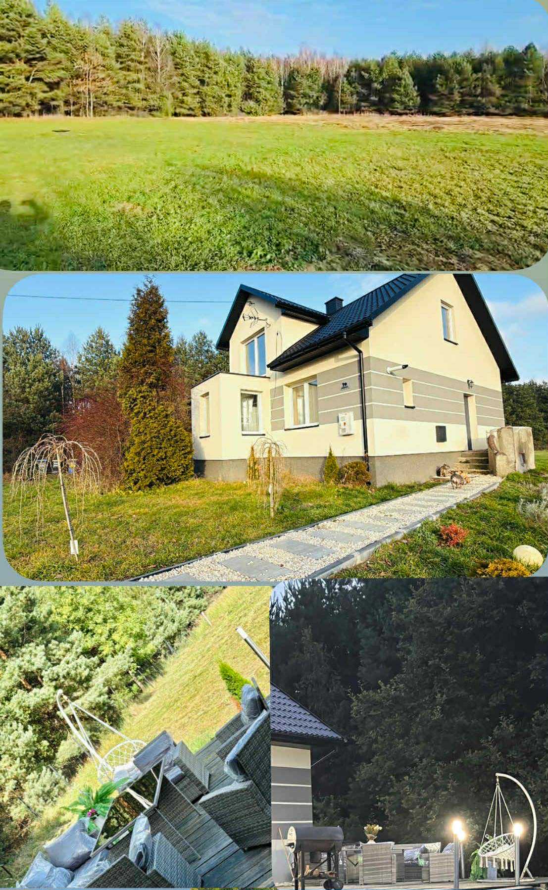 Dom posiadłość siedlisko z dużym potencjałem z szeroką i długą dzialka pod lasem