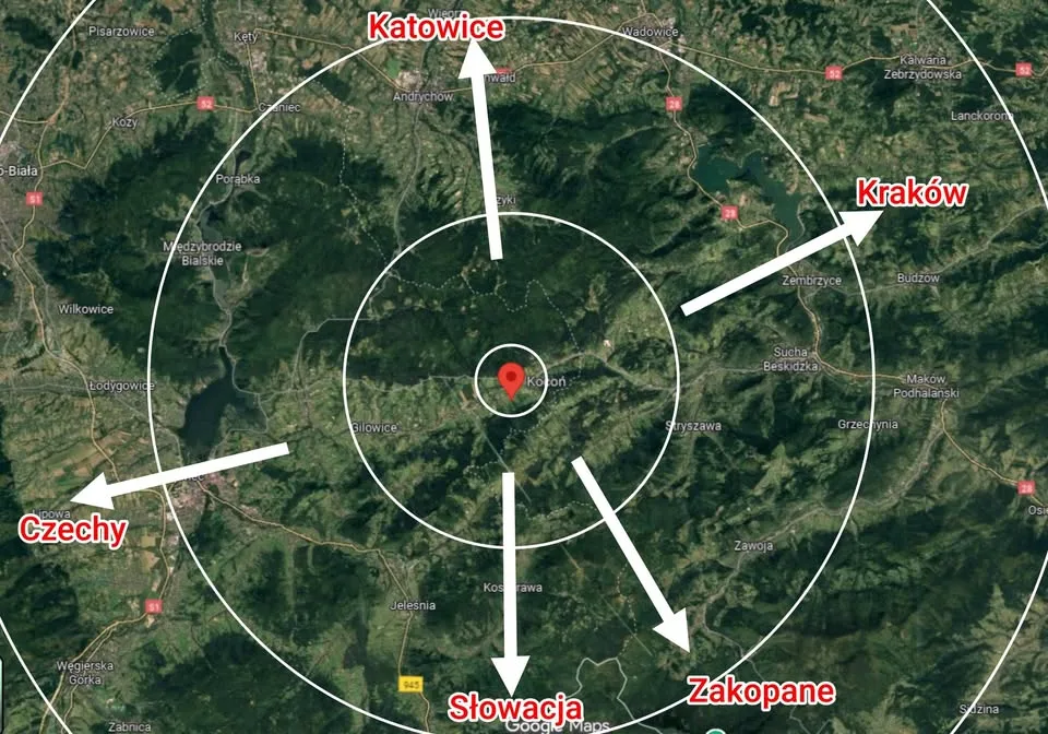 Działka budowlana 11a, blisko natury i szlaków, widokowa, przy drodze asfaltowej