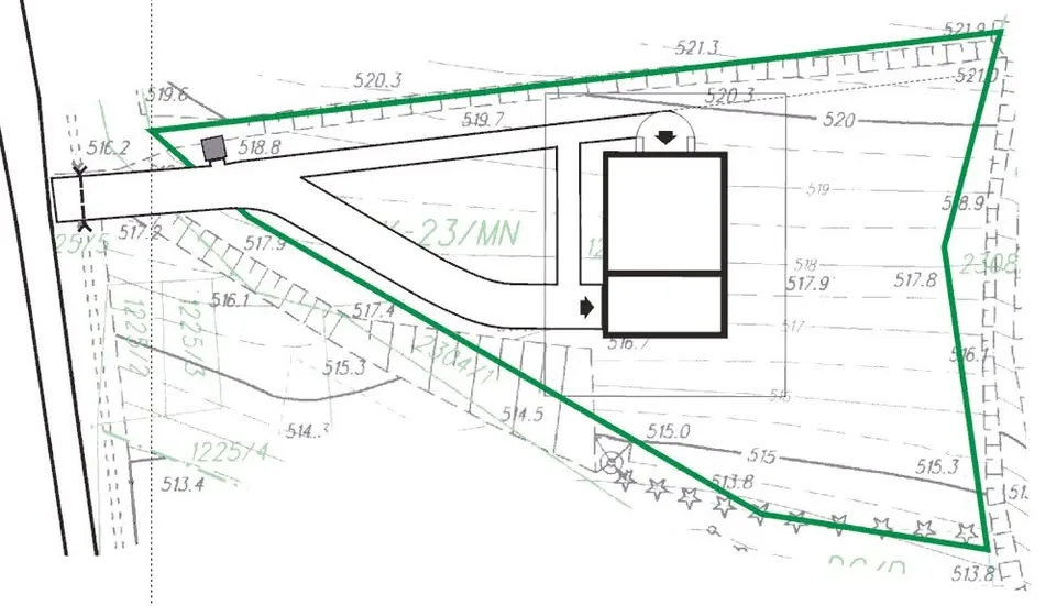Działka budowlana 11a, blisko natury i szlaków, widokowa, przy drodze asfaltowej