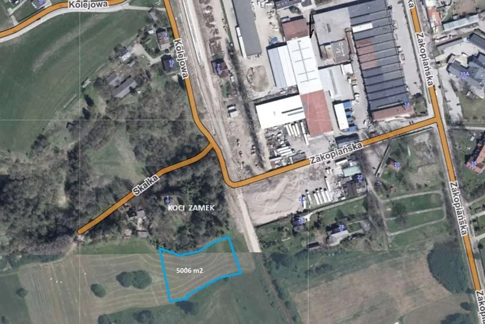 Działka Szaflary przy Kocim Zamku