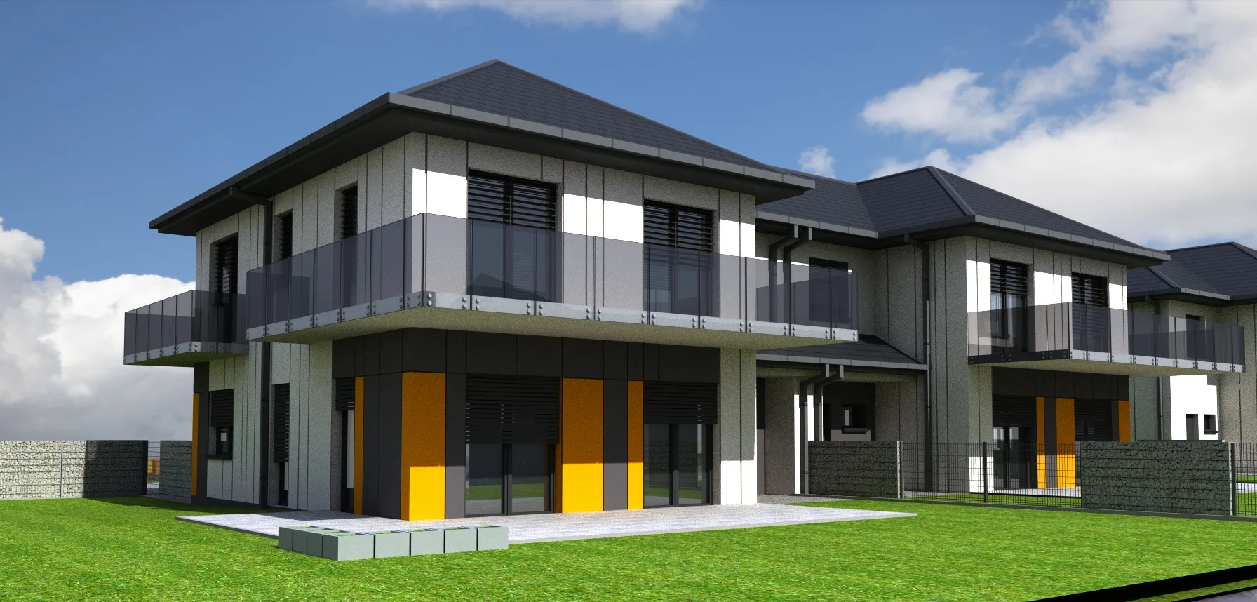 Zeroemisyjne Domy Hybrydowe Nad Potokiem w Słotwinie