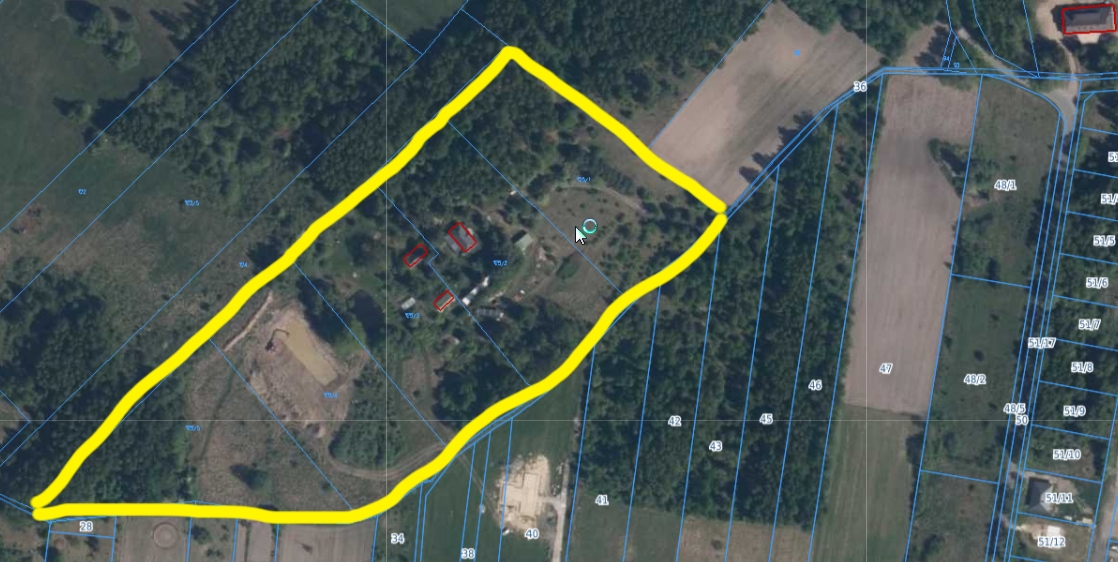 Posiadłość 4,6 ha z budynkami blisko Warszawy