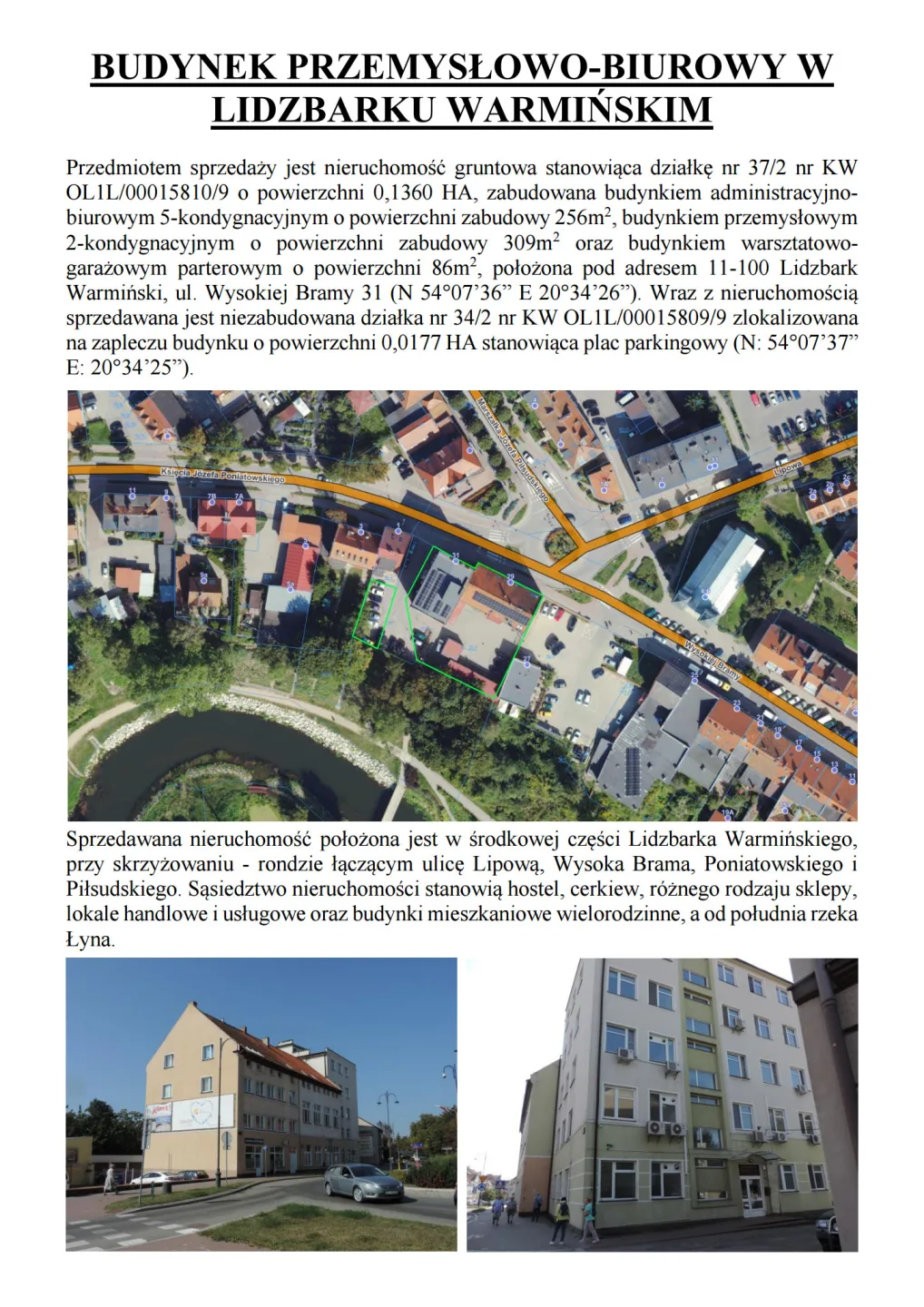 SYNDYK sprzeda budynek przemysłowo-biurowy w Lidzbarku Warmińskim