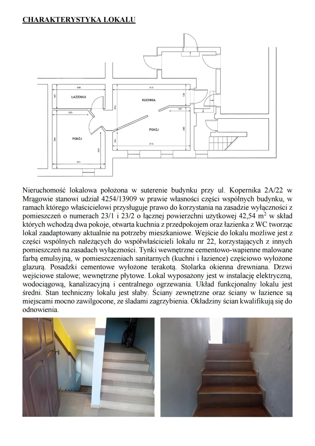 Syndyk sprzeda lokal Mragowo ul. Kopernika 2A/22
